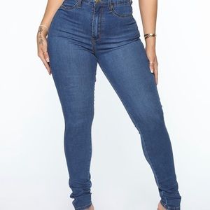 Simpler Times Skinny Jeans - Medium Blue Wash